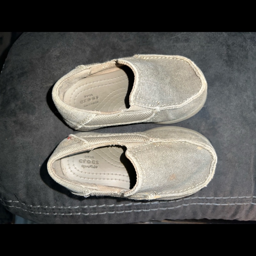 Boys slip on canvas crocs